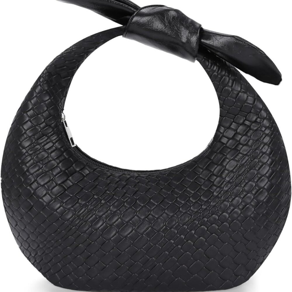 Black Dumpling Evening Bag - Versatile Handbag Fo… - image 1